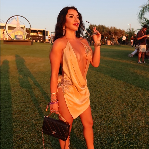 The dolls house fashion sol mini dress gold xs revolve - Picture 3 of 4